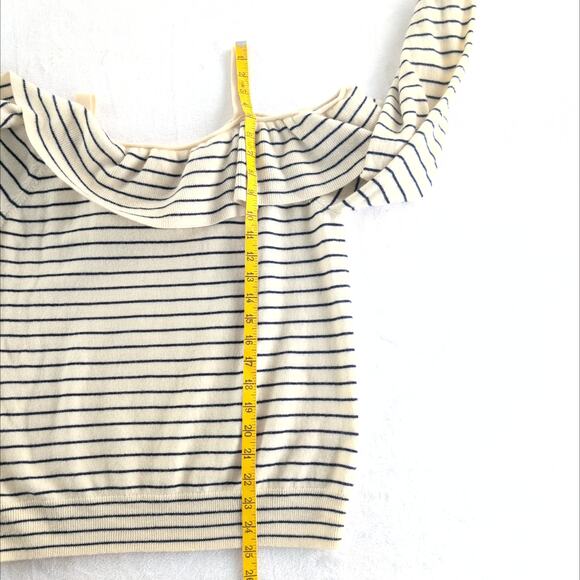 Joie Delbin Wool Cashmere Nautical Coastal Fisherman Sweater Women's Med - Picture 6 of 9